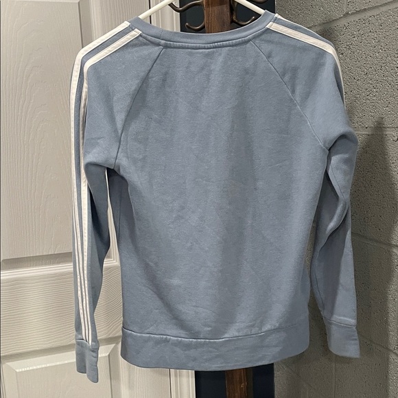 Adidas Light Blue Crewneck with White Accents - Picture 3 of 4